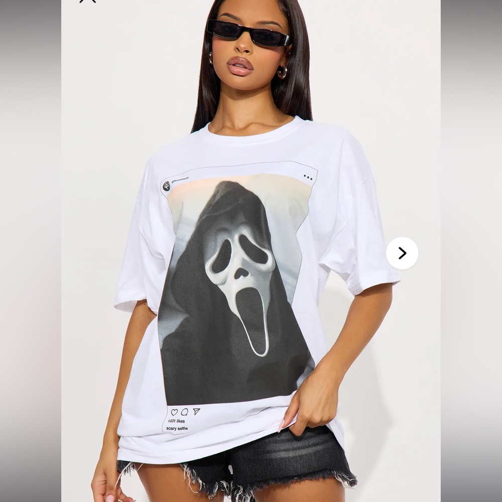 Fashion Nova White Graphic Tee
